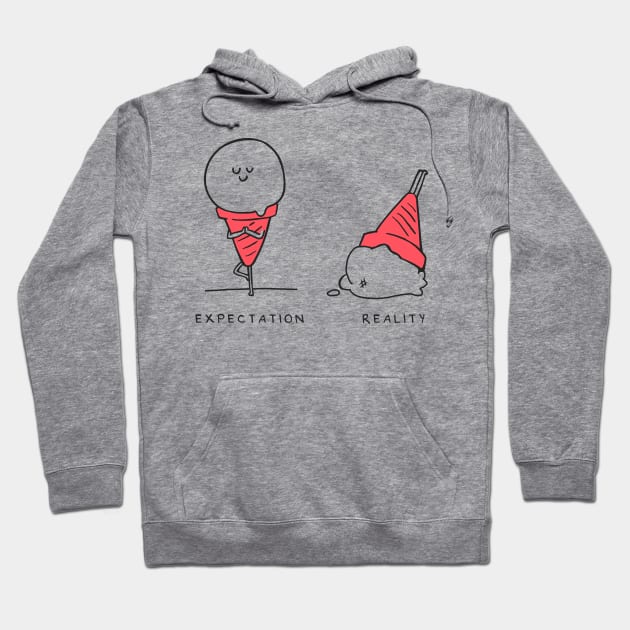 Ice Cream Yoga First Time Hoodie by huebucket